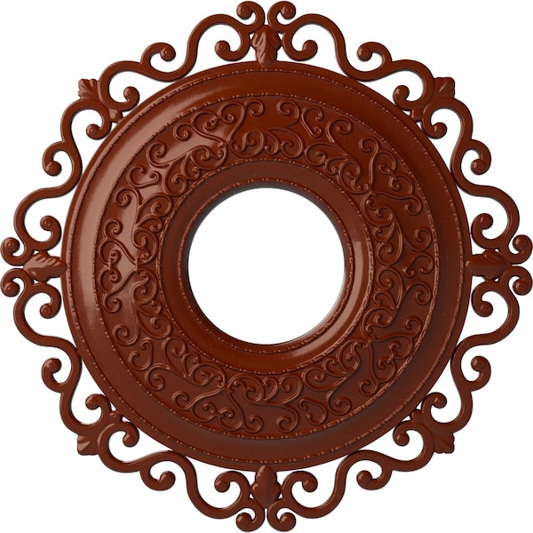 Ekena Millwork Orrington Ceiling Medallion (Fits Canopies up to 6 1/4"), 22"OD x 6 1/4"ID x 1 3/4"P, Firebrick CM22ORFIF - main